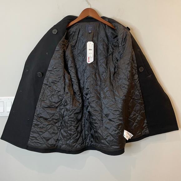 J.Crew Dock Peacoat Wool Blend PrimaLoft Insulated City Classic Office CB744 S - Picture 12 of 16